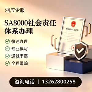 盐城SA8000社会责任体系认证服务
